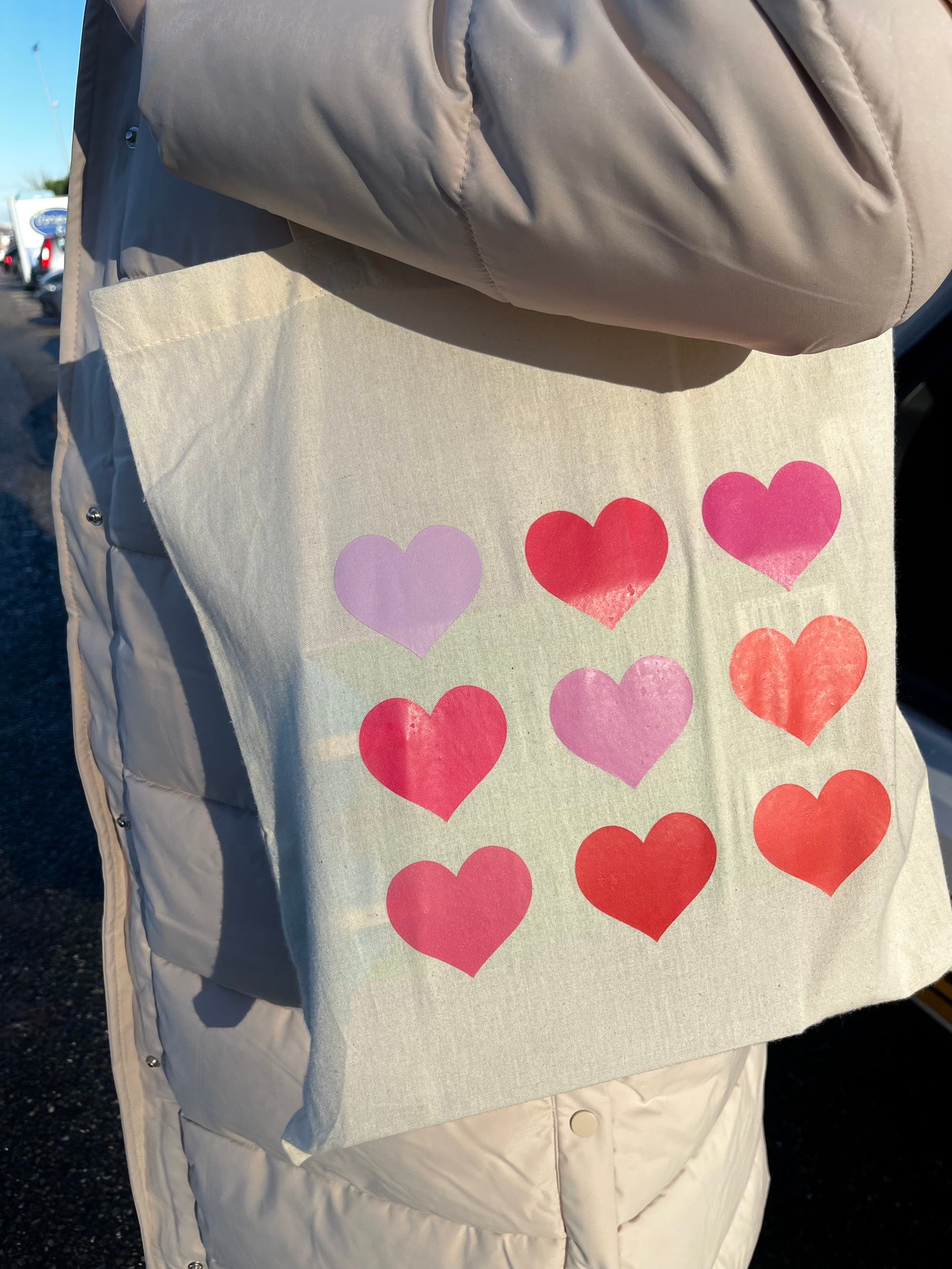 Tote bag ‘hartjes’