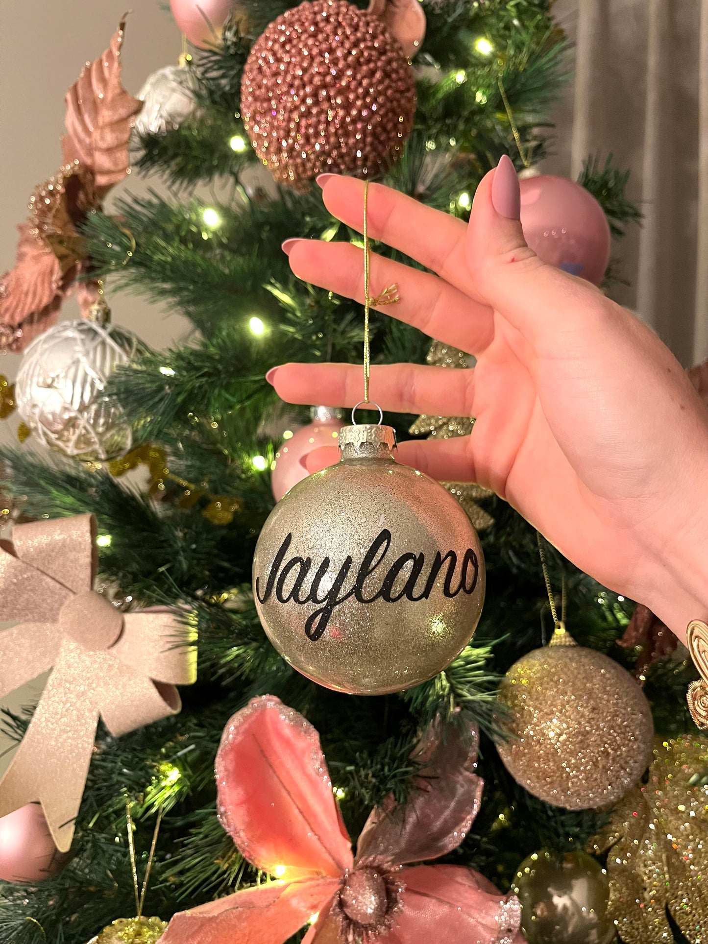 Grote kerstbal met naam