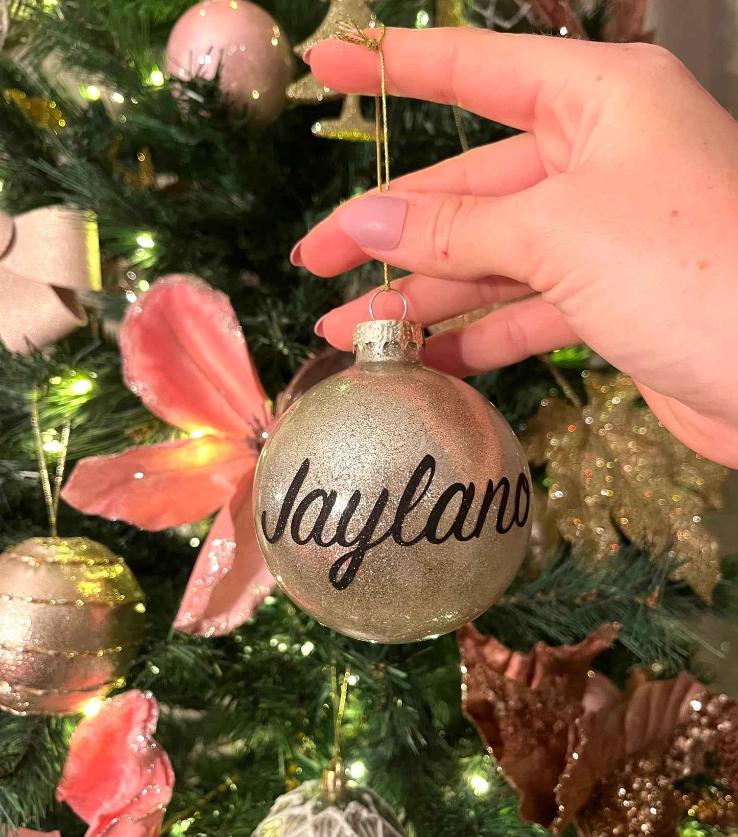 Grote kerstbal met naam