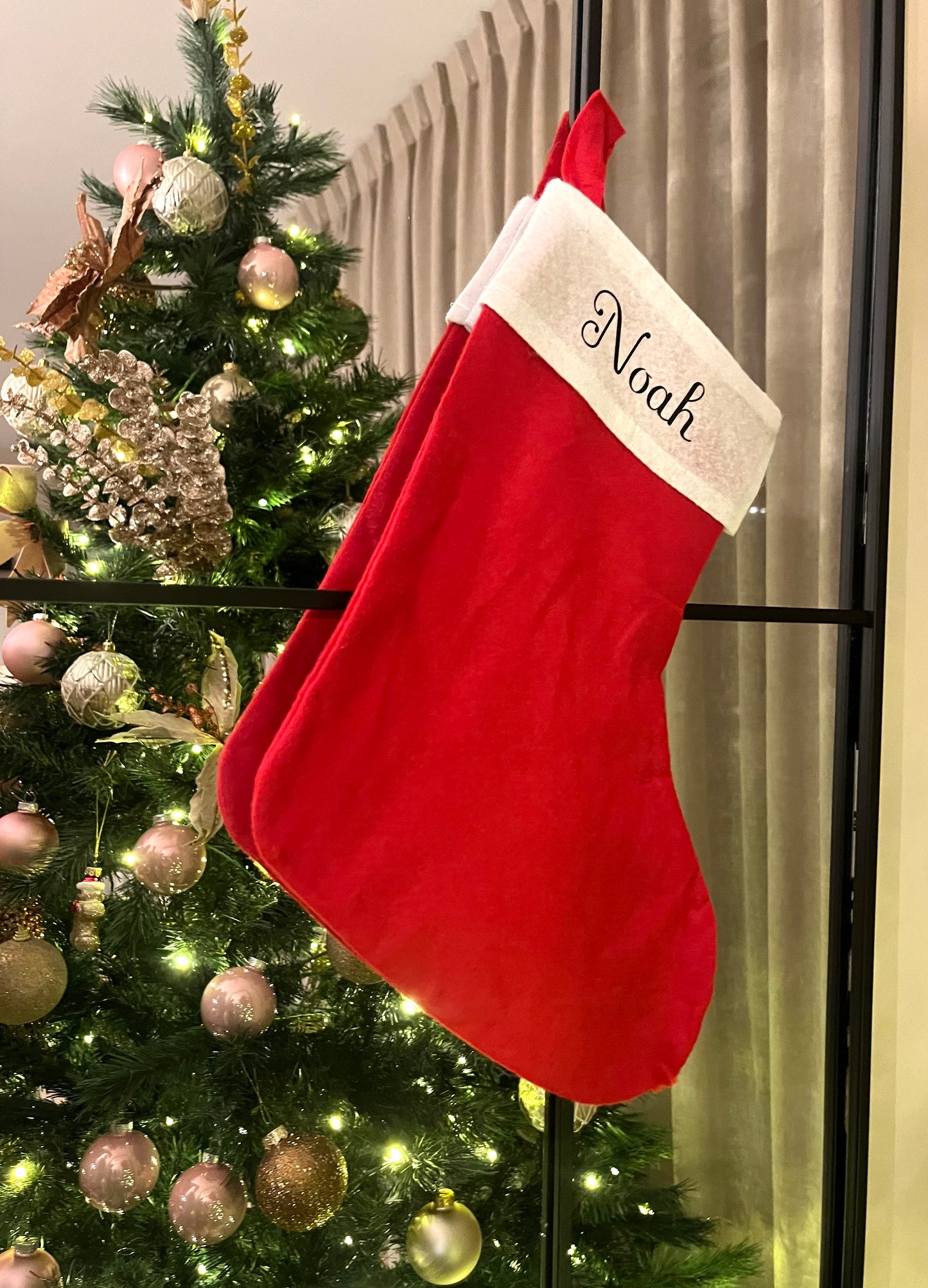 Kerstsok met naam