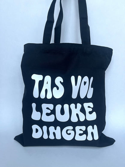 Tote bag 'Tas vol leuke dingen'